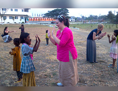 global-india-3 National Youth Sports member teaching