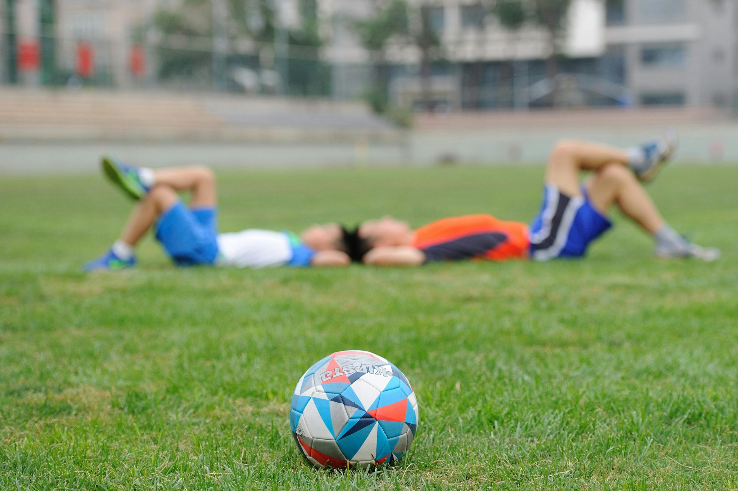 pexels-pixabay-258395-min Youth soccer ball and players.